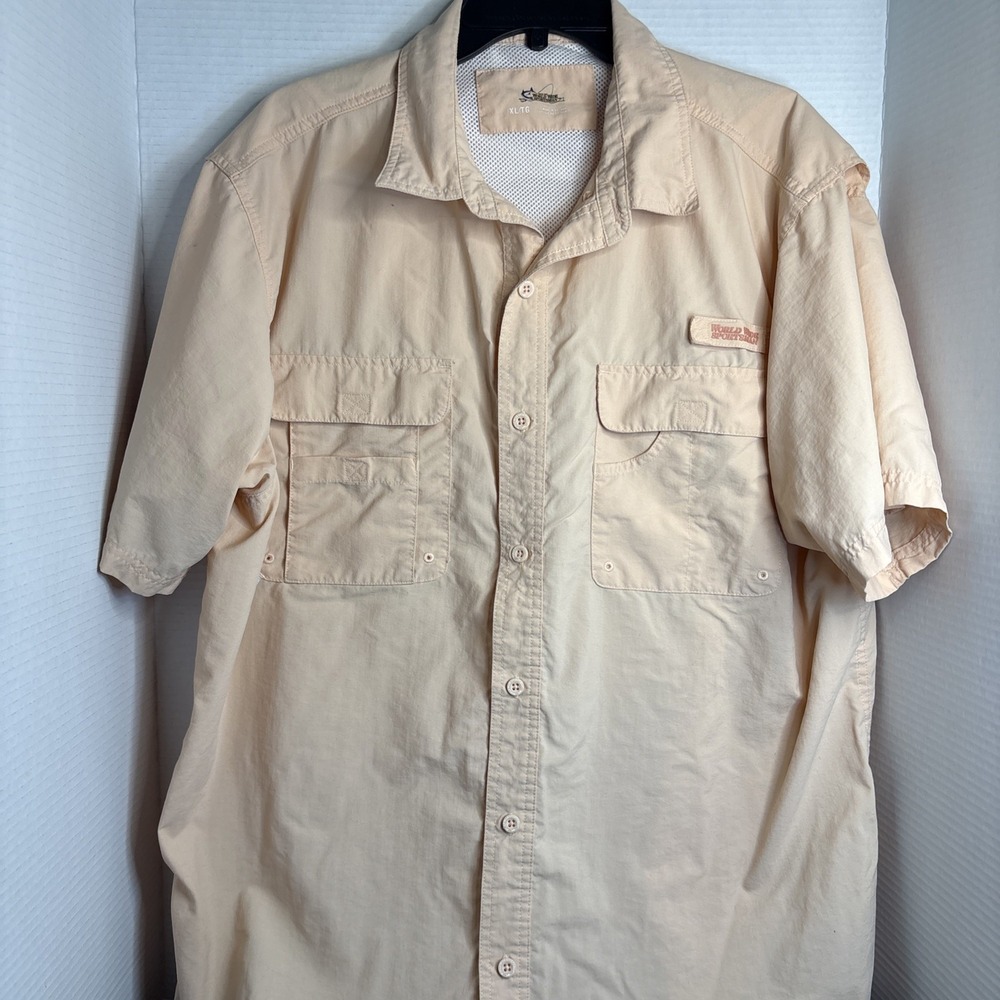 World Wide Sportsman Button Down Vented Fishing Sh/ Sz Xl, Pre-Owned
